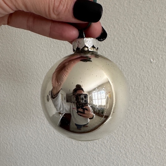 Silver Ball Ornaments - Picture 2 of 2